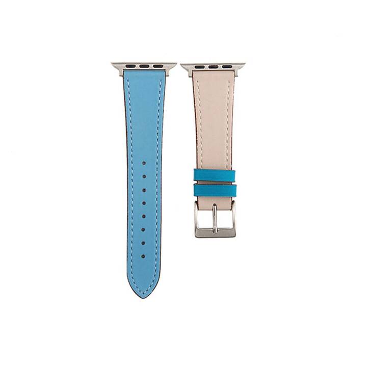 EG Bracelet (Apple Watch 49 mm, Beige, Bleu clair)