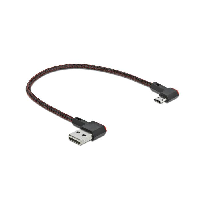 DELOCK USB-Kabel (USB 2.0 Typ-A, MicroUSB 2.0 Typ-B, 0.2 m)