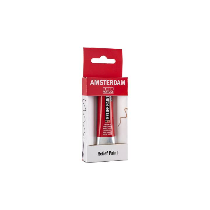 AMSTERDAM Couleur acrylique Reliefpaint (20 ml, Rouge, cramoisi/cramoisie)