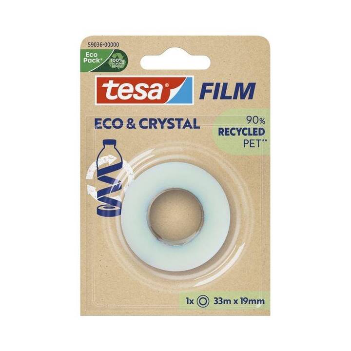 TESA Ruban adhésif de bureau Eco & Crystal (19 mm x 33 m, 1 pièce)