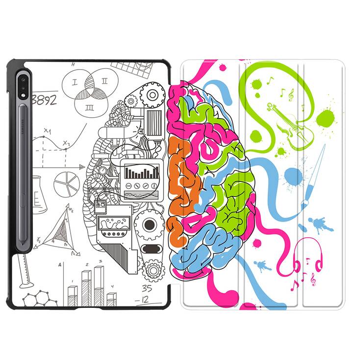 EG cover per Samsung Galaxy Tab S8+ 12.4" (2022) - bianco - brainstorming