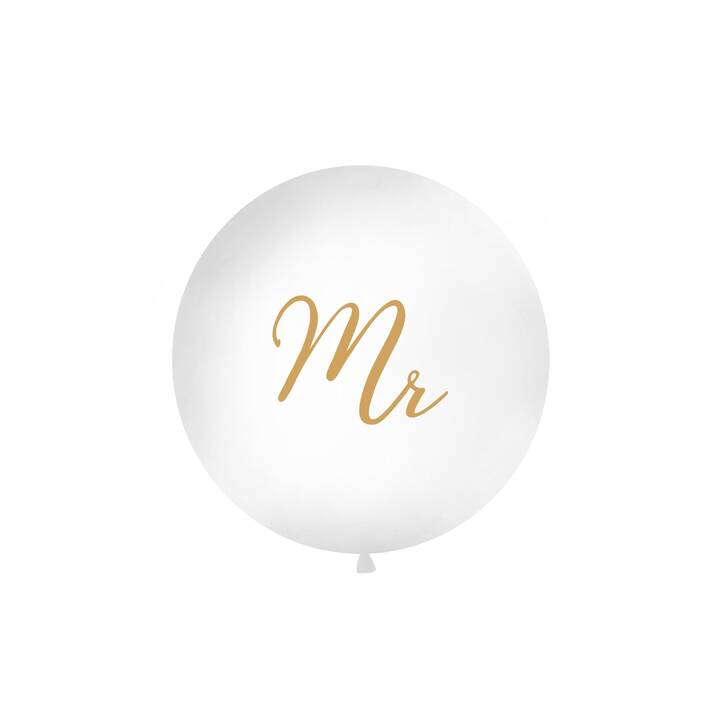 PARTYDECO Ballon Mr (100 cm, 1 Stück)