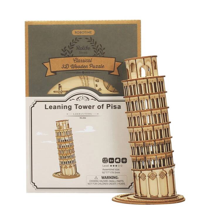 EG Puzzle 3D (173 pezzi) - marrone - torre pendente di pisa