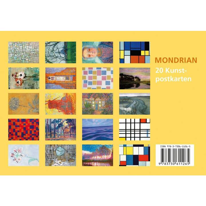 ANACONDA VERLAG Cartolina Piet Mondrian (Universale, Multicolore)