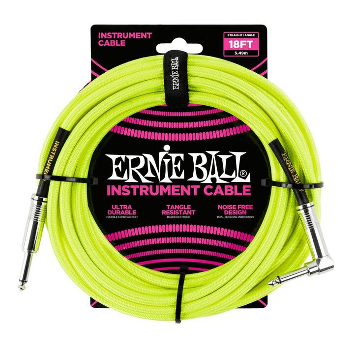 ERNIE BALL 6085 Câble de raccordement (Jack 6.35 mm, 5.49 m)