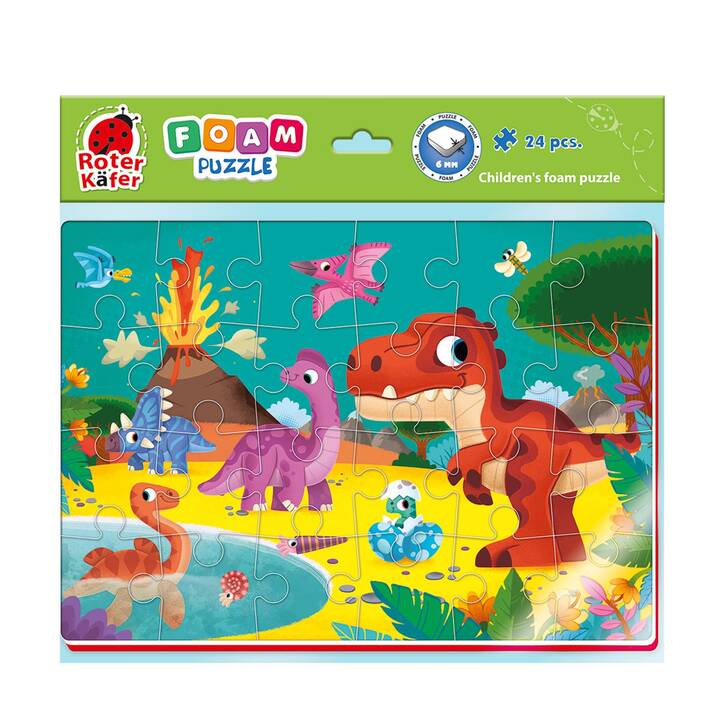 ROTER KÄFER Dinosaurier Tiere Puzzle (24 x)