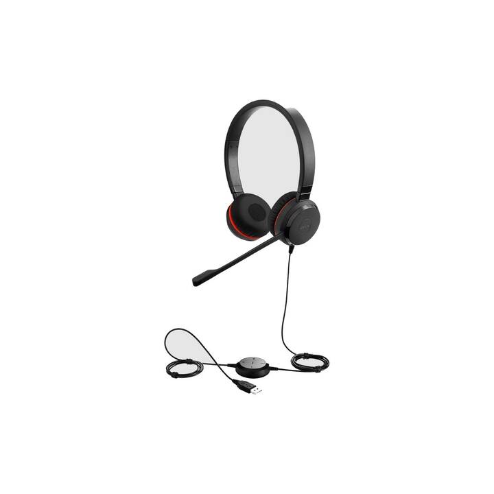 JABRA Office Headset Evolve 20SE (On-Ear, Kabel, Schwarz)