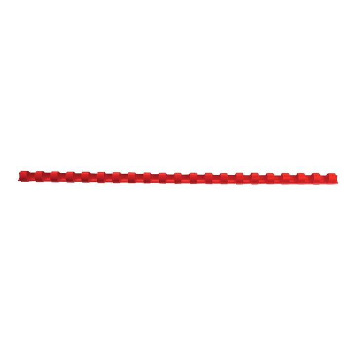 GBC Plastikbinderücken (8 mm, Rot)