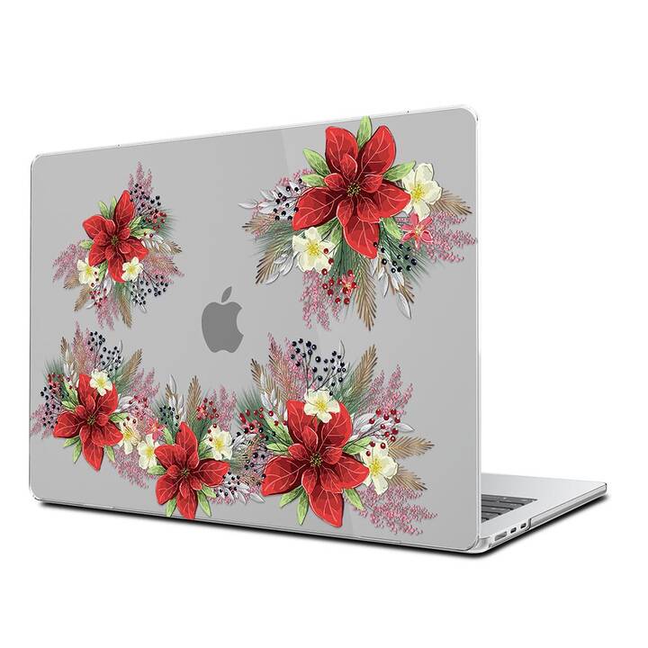 EG Hardcase (Macbook Air 15" M2 2023, Blumen, Orange)