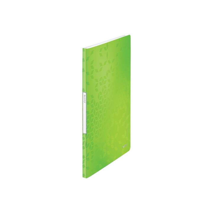 LEITZ Cartellina trasparente WOW (Verde, A4, 1 pezzo)