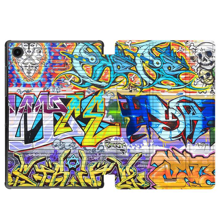 EG Hülle für Samsung Galaxy Tab A8 10.5" (2021) - Graffiti - bunt