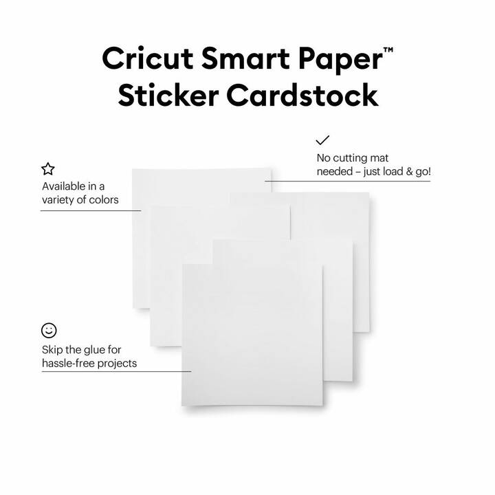 CRICUT Papier spécial Smart (Blanc, 10 pièce)