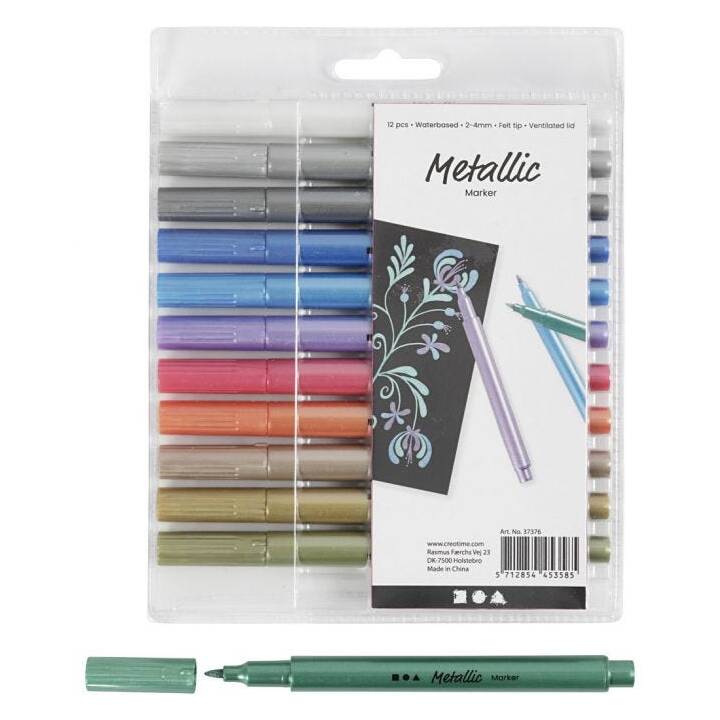 CREATIV COMPANY Crayon feutre (Multicolore, 12 pièce)