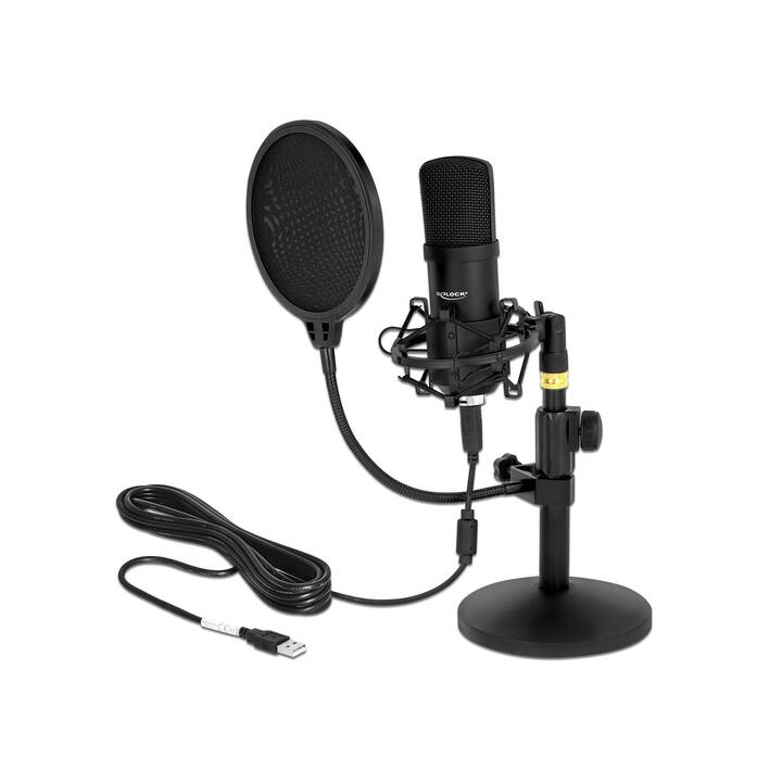 DELOCK Studiomikrofon (Schwarz)