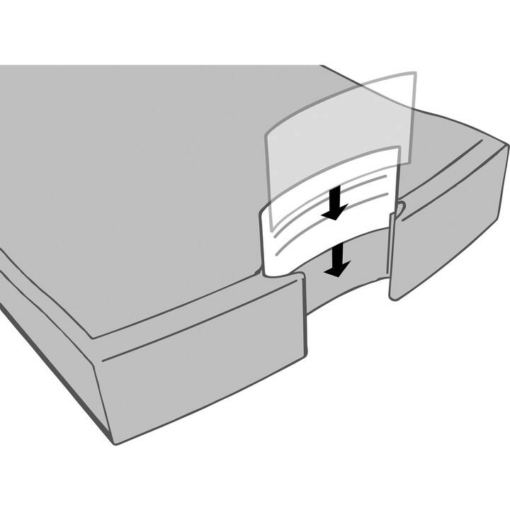 HAN Cassettiera da scrivania Impuls (C4, A4, 23.5 cm  x 36.7 cm  x 28 cm, Grigio, Transparente, Blu)