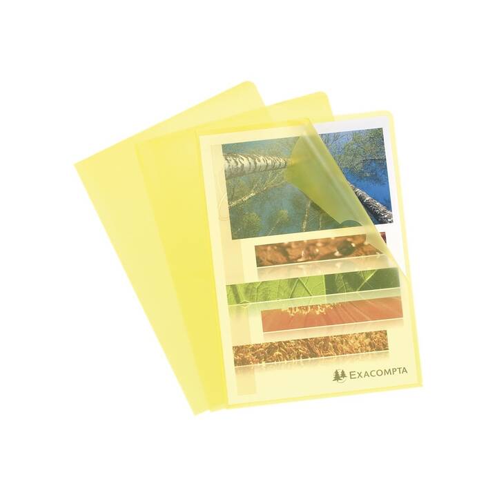 EXACOMPTA Sichtmappe (Gelb, A4, 100 Stück)