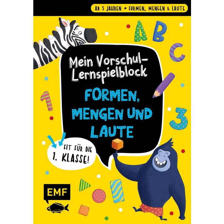 Mein bunter Lernspielblock - Vorschule: Formen, Mengen und Laute