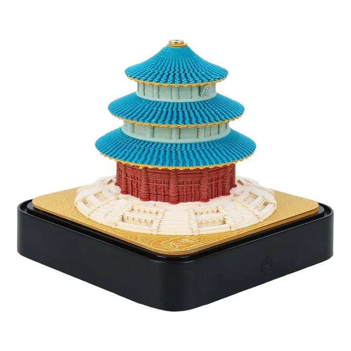 EG 3D-Notizblock - blau - Tempel