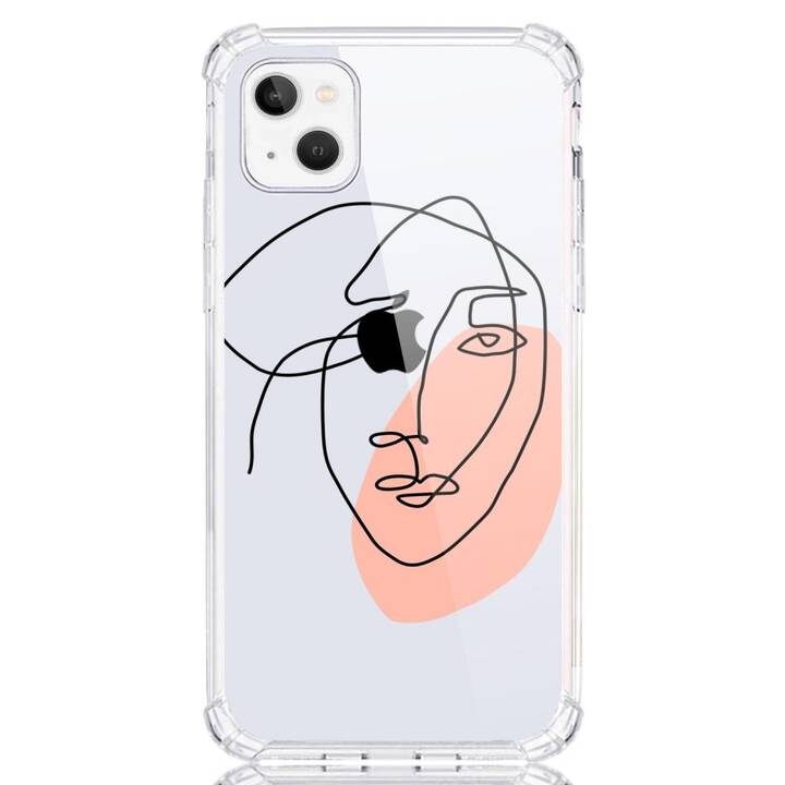 EG Backcover (iPhone 15 Plus, Gesicht, Transparent)