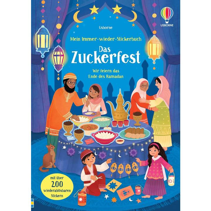 USBORNE PUBLISHING Libro degli adesivi Mein Immer-wieder-Stickerbuch: Das Zuckerfest (Battesimo, 200 pezzo)