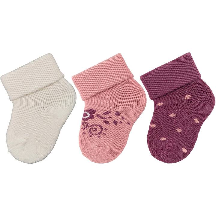 STERNTALER Babysocken (Einheitsgrösse, Ecru, Bordeaux, Weiss)