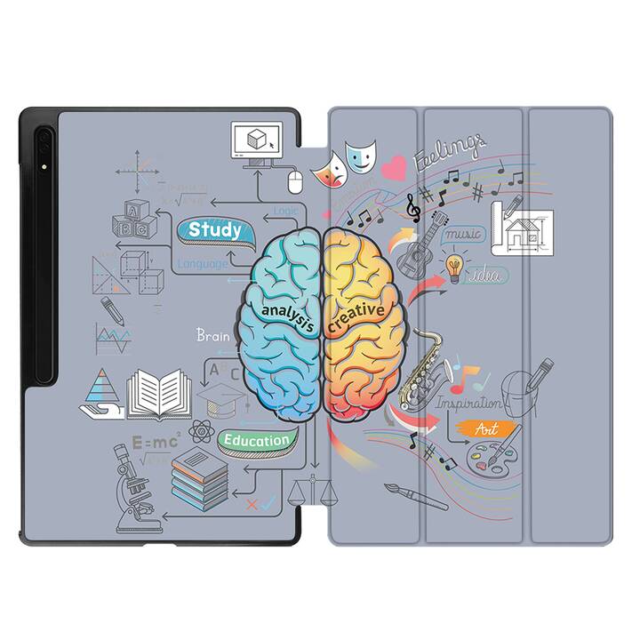 EG coque pour Samsung Galaxy Tab S8 Ultra 14.6" (2022) - Multicolore - Cerveau
