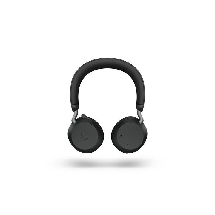 JABRA Office Headset Evolve2 75 (On-Ear, Kabel und Kabellos, Schwarz)