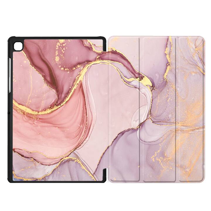 EG coque pour Samsung Galaxy Tab A7 Lite 8.7" (2021) - rose - marbre