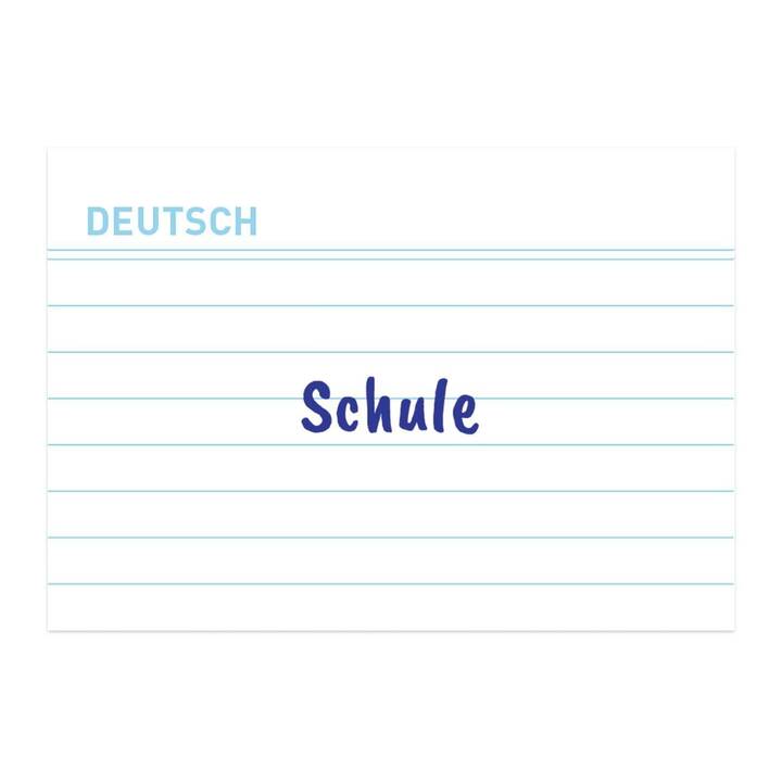 HERLITZ Scheda per schedario (A7, Bianco, Rigato, 100 pezzo)