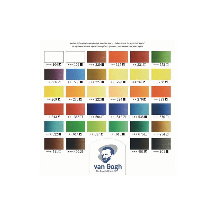 VAN GOGH Colori ad olio Superior Set (34 x 20 ml, Multicolore)