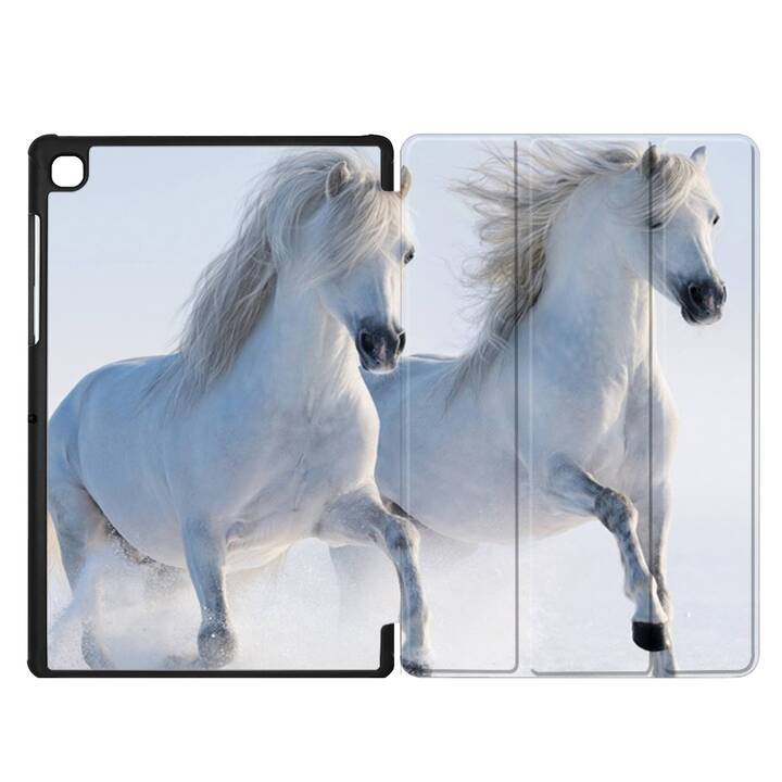 EG coque pour Samsung Galaxy Tab A7 Lite 8.7" (2021) - blanc - cheval