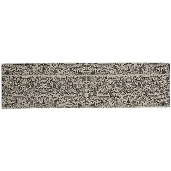 HUBATKA Chemin de table Swissness (35 cm x 135 cm, Rectangulaire, Brun, Noir, Nature)