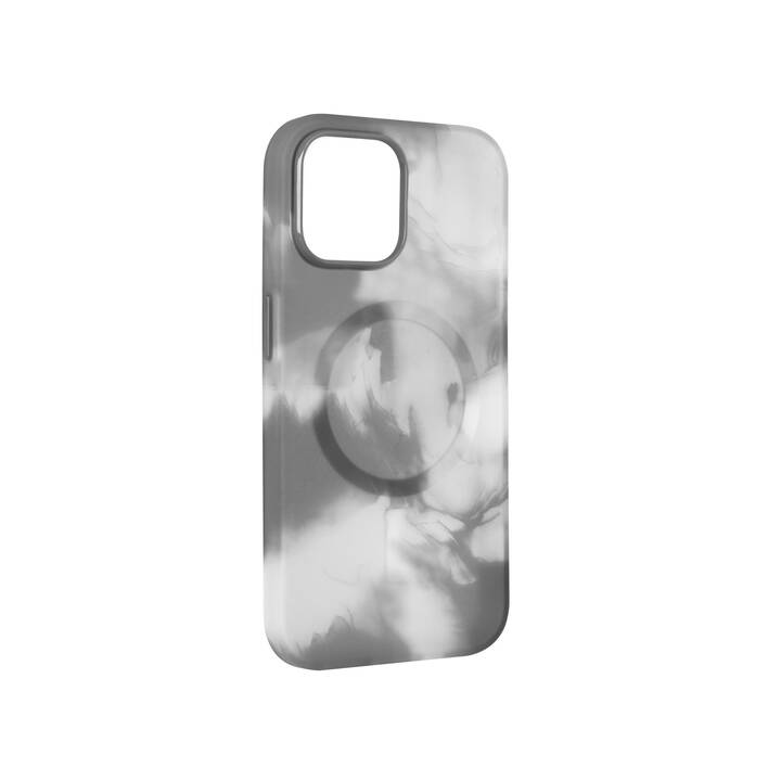 PURO Backcover avec cordon (iPhone 15 Pro, Blanc-gris)