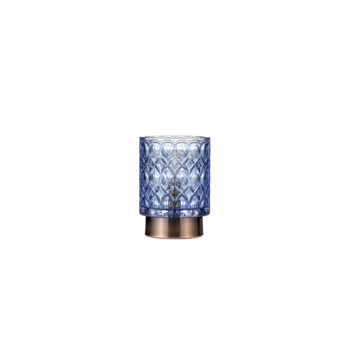 PAULEEN Lampe de table Chic Glamour (Bleu)