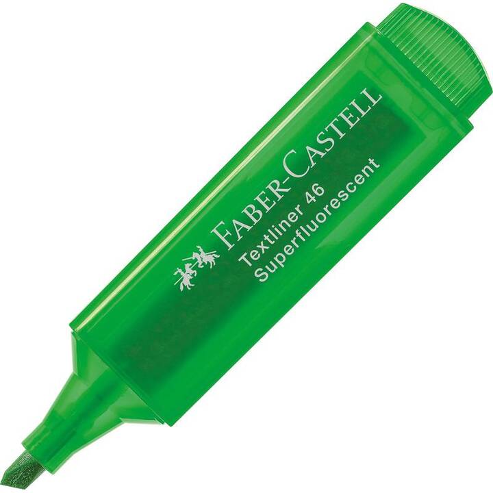 FABER-CASTELL Surligneur 1546 Superfluorescent (Vert, 1 pièce)