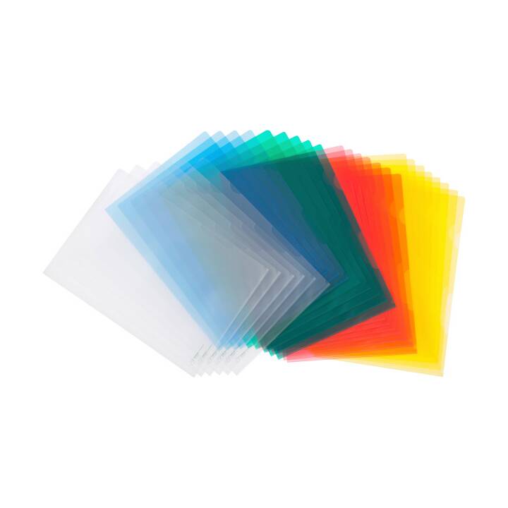 KOLMA RACER Cartellina trasparente LineaVerde (Colori assortiti, A4, 100 pezzo)