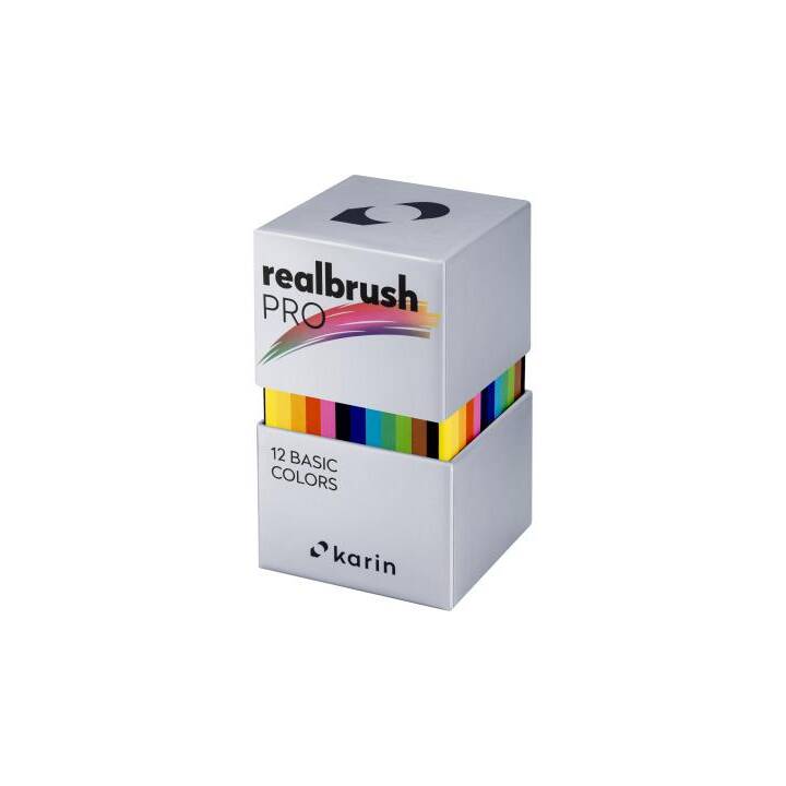 KARIN Marcatore creativo Real Brush Pro 31C (Colori assortiti, 12 pezzo)