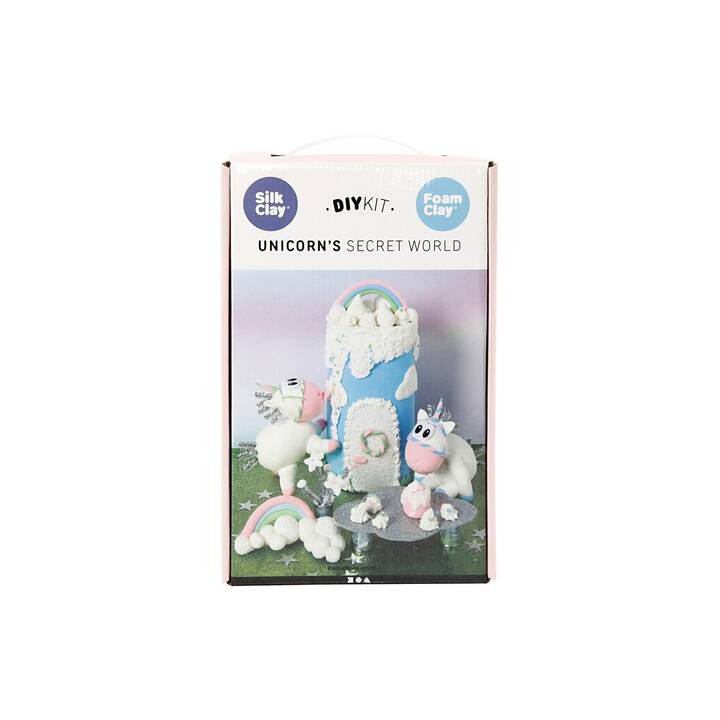 CREATIV COMPANY Modelliermasse Foam & Silk Clay Unicorn (Mehrfarbig)