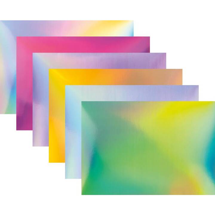 FOLIA Ensemble de papier de construction (Multicolore, Folio, 12 pièce)
