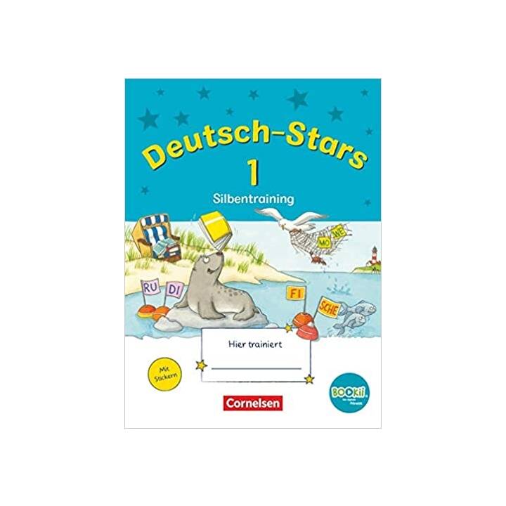 Deutsch-Stars, BOOKii-Ausgabe, 1. Schuljahr, Silbentraining, Übungsheft, Mit Lösungen