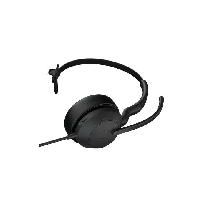JABRA Office Headset Evolve2 50 (On-Ear, Kabel und Kabellos, Schwarz)