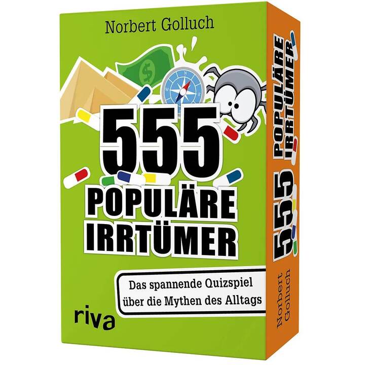 RIVA VERLAG 555 populäre Irrtümer - Das spannende Quizspiel rund um die Mythen des Alltags (DE)