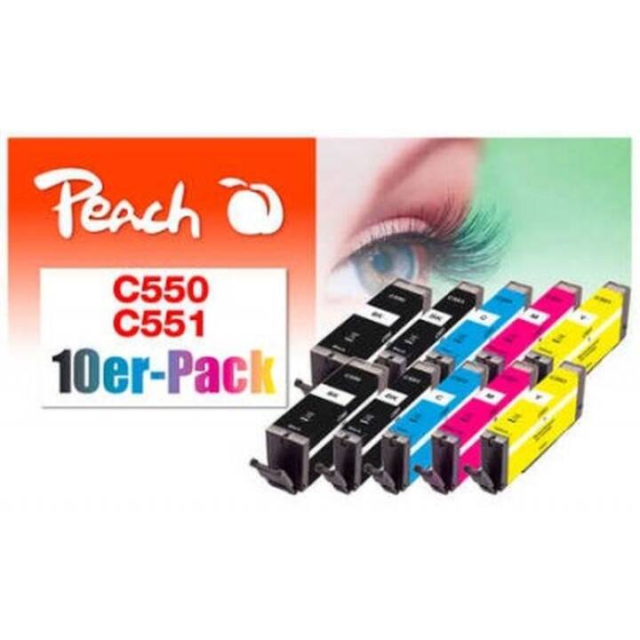 PEACH 0F320208 (Jaune, Noir, Magenta, Cyan, Multipack)