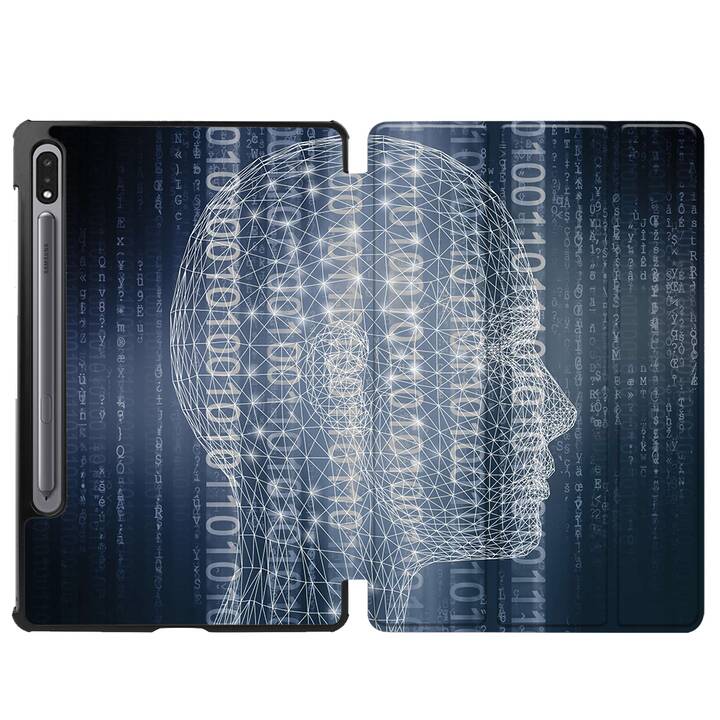 EG cover per Samsung Galaxy Tab S8+ 12.4" (2022) - blu - brainstorming