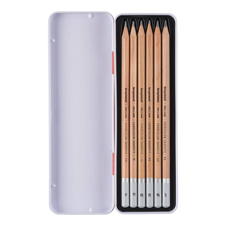 BRUYNZEEL Bleistift Expression (2B, B, HB, 4B, 6B, 8B, 2.2 mm)