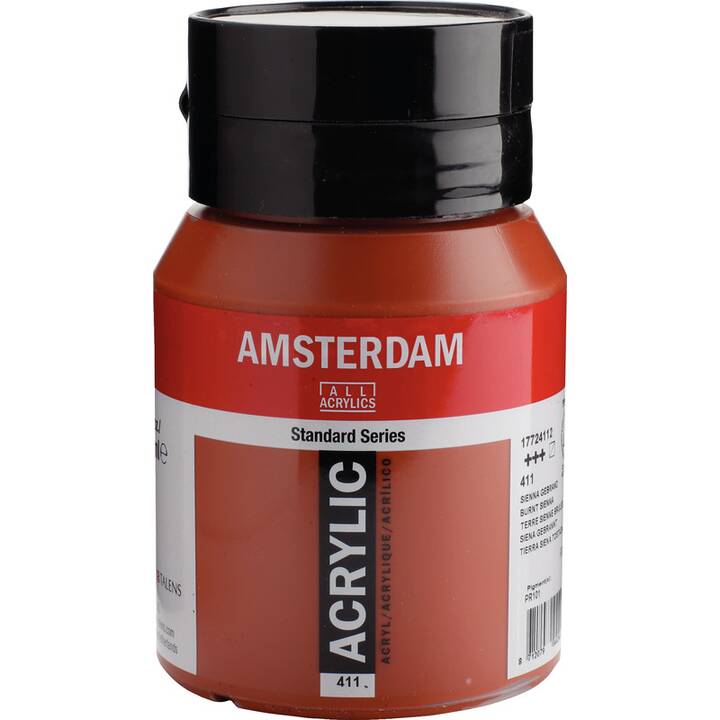 TALENS Colore acrilica (500 ml, Marrone, Marrone rosso)