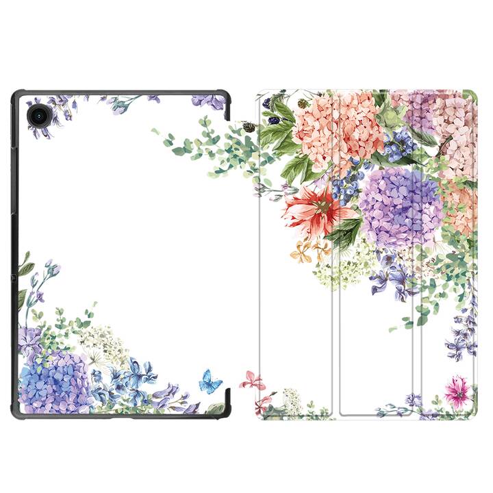 EG Hülle für Samsung Galaxy Tab A8 10.5" (2021) - Blumen - bunt