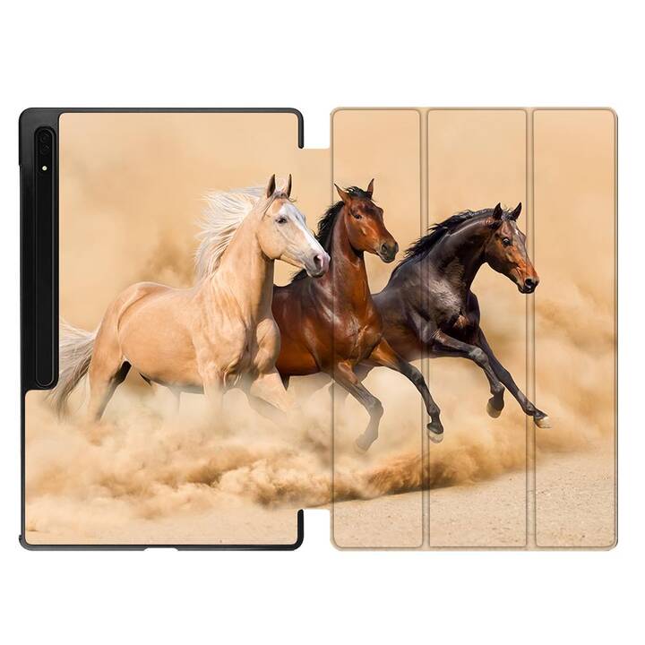 EG Custodia (11", Galaxy Tab S9, Cavallo, Marrone)