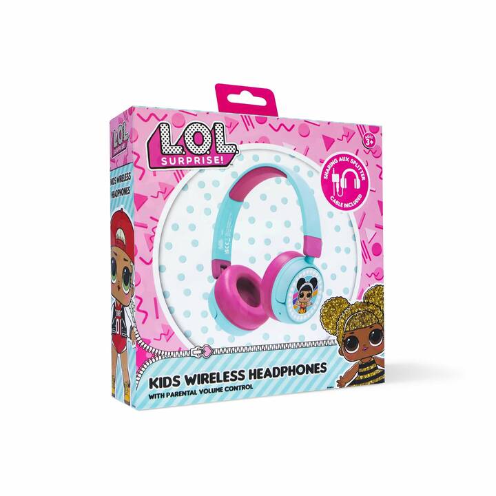 OTL TECHNOLOGIES L.O.L. Surprise! Kinderkopfhörer (Bluetooth 5.1, Türkis, Rosa)