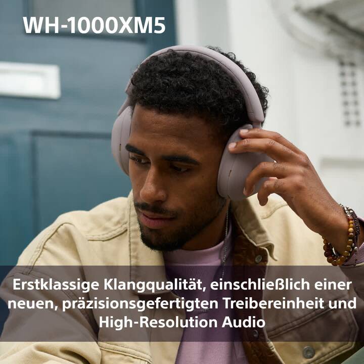 SONY WH-1000XM5 (ANC, Bluetooth 5.2, Smokey Pink)